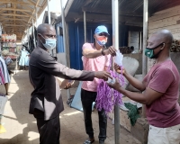COVID-19: OBUASI EAST DISTRICT ASSEMBLY PRESENTS PPEs TO MARKET WOMEN