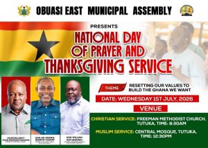 National Day of Prayer and Thanksgiving _1st July, 2026 @ Freeman Methodist Church